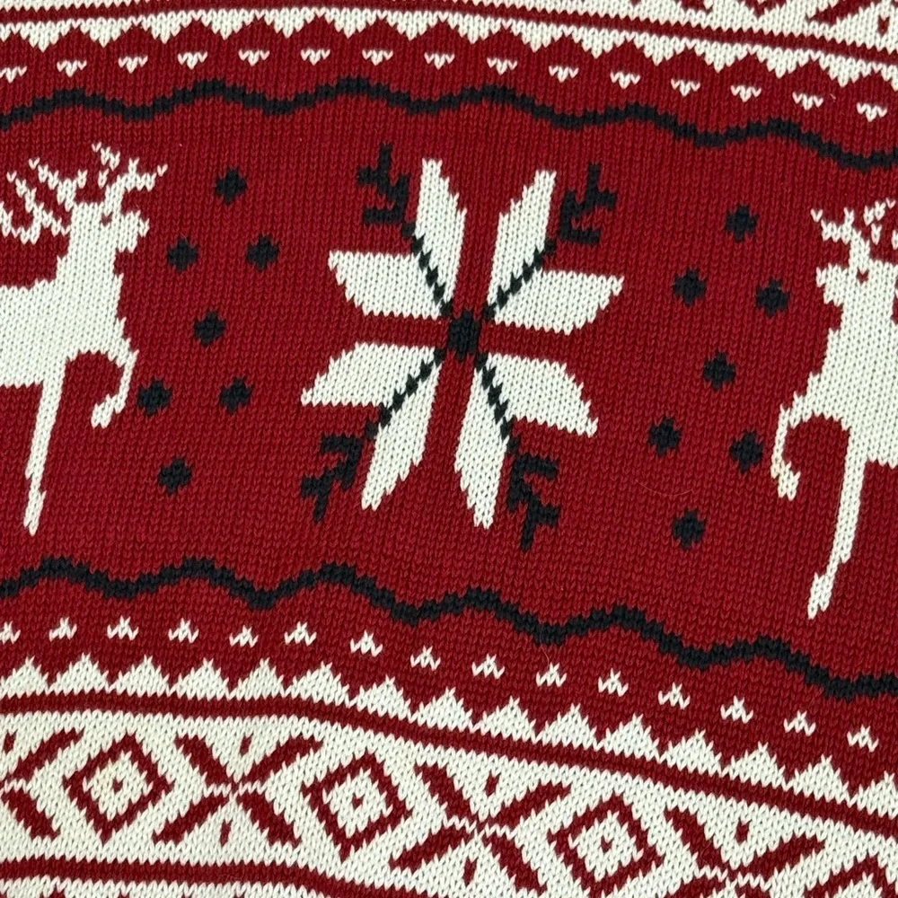 Dockers Festive Red Crewneck Sweater